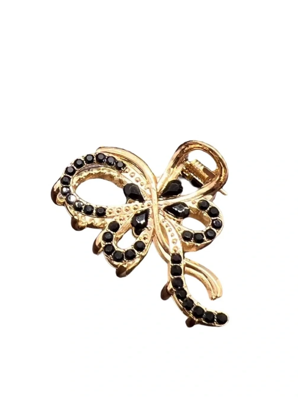 Chic Gold and Black Butterfly Hair Clip Claw FINAL PRICE DROP
